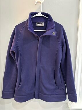 REI Full Zip Sweater Jacket Size Women’s Medium Purple EUC
